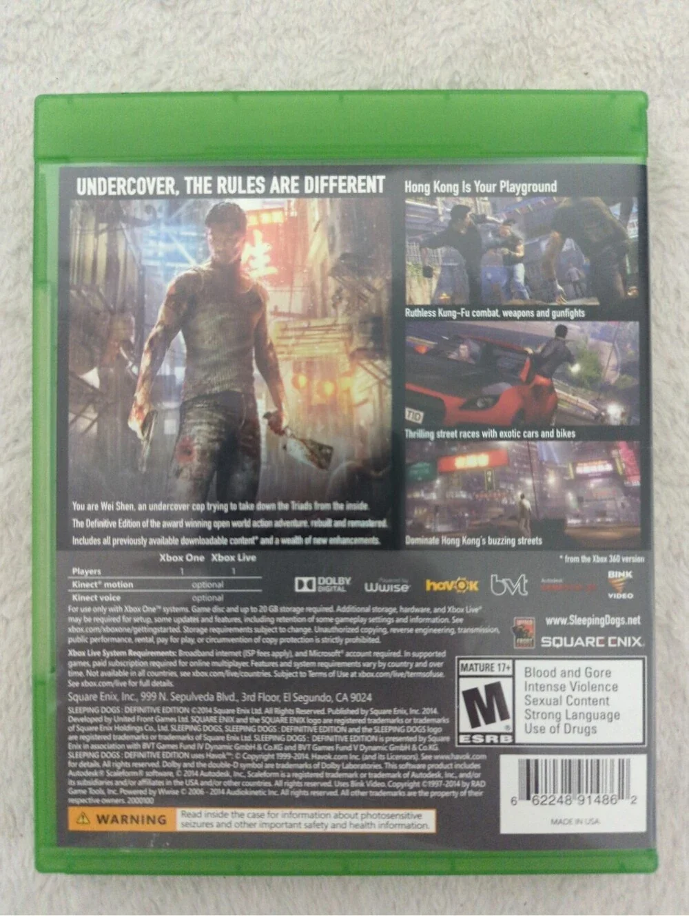 Square Enix sleeping dogs